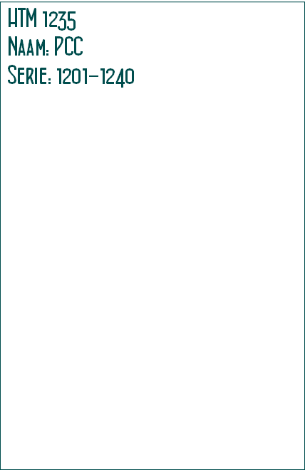 HTM 1235
Naam: PCC
Serie: 1201-1240 