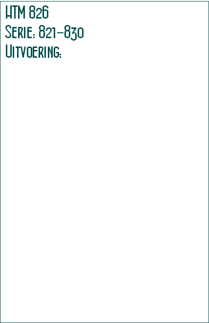 HTM 826
Serie: 821-830 
Uitvoering: 